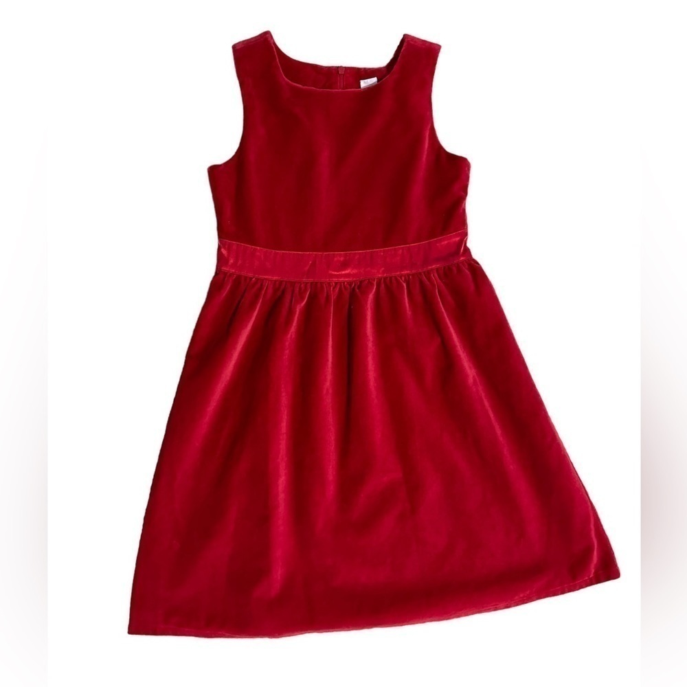 Gap Red Velvet Fit and Flare Dress Size 12